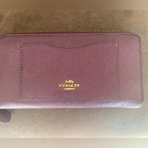 Beautiful Burgundy Coach Wallet